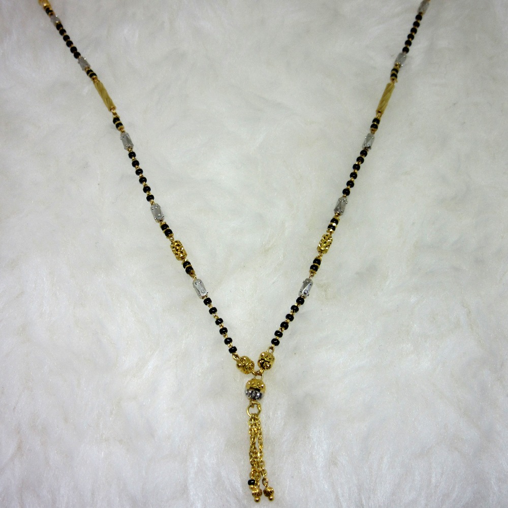 Gold dailywear casual mangalsutra dokiya