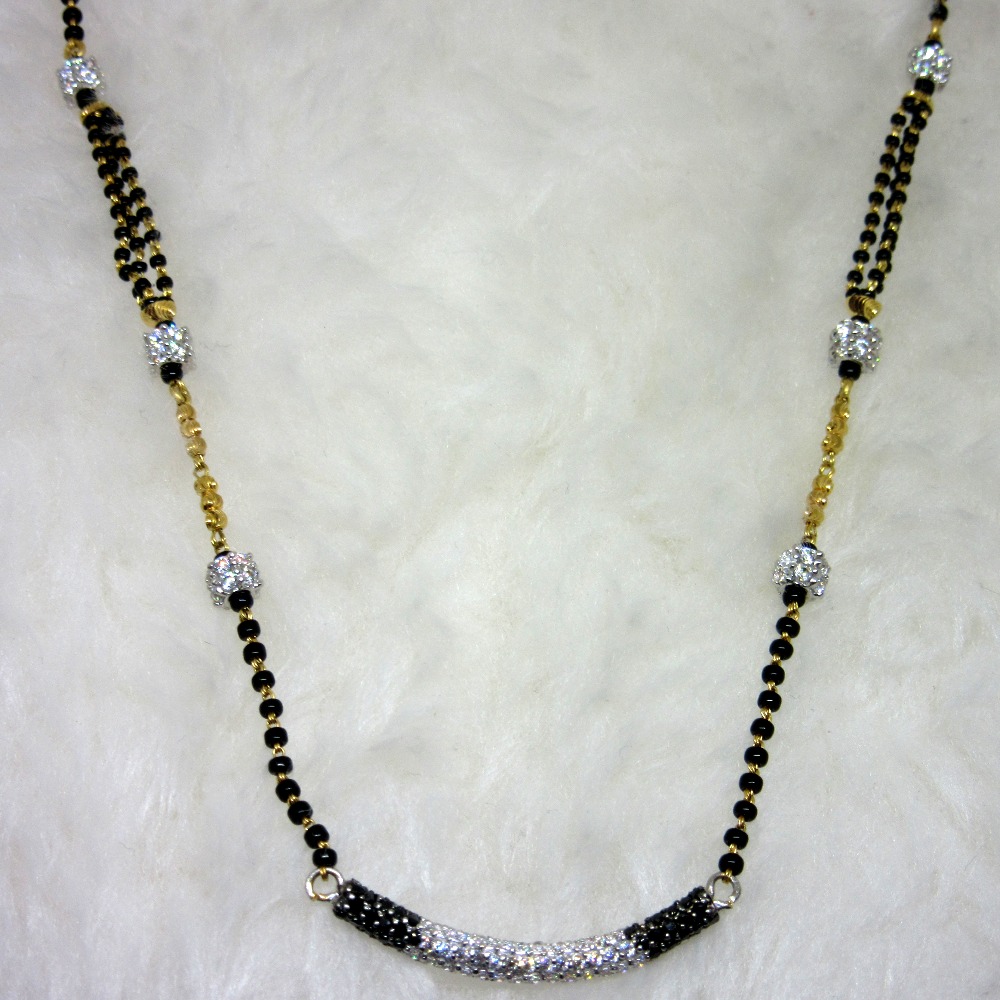 Gold fancy classic mangalsutra dokiya