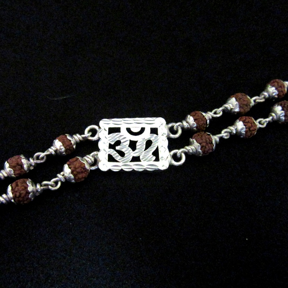 Silver Gents Rudrax Bracelet