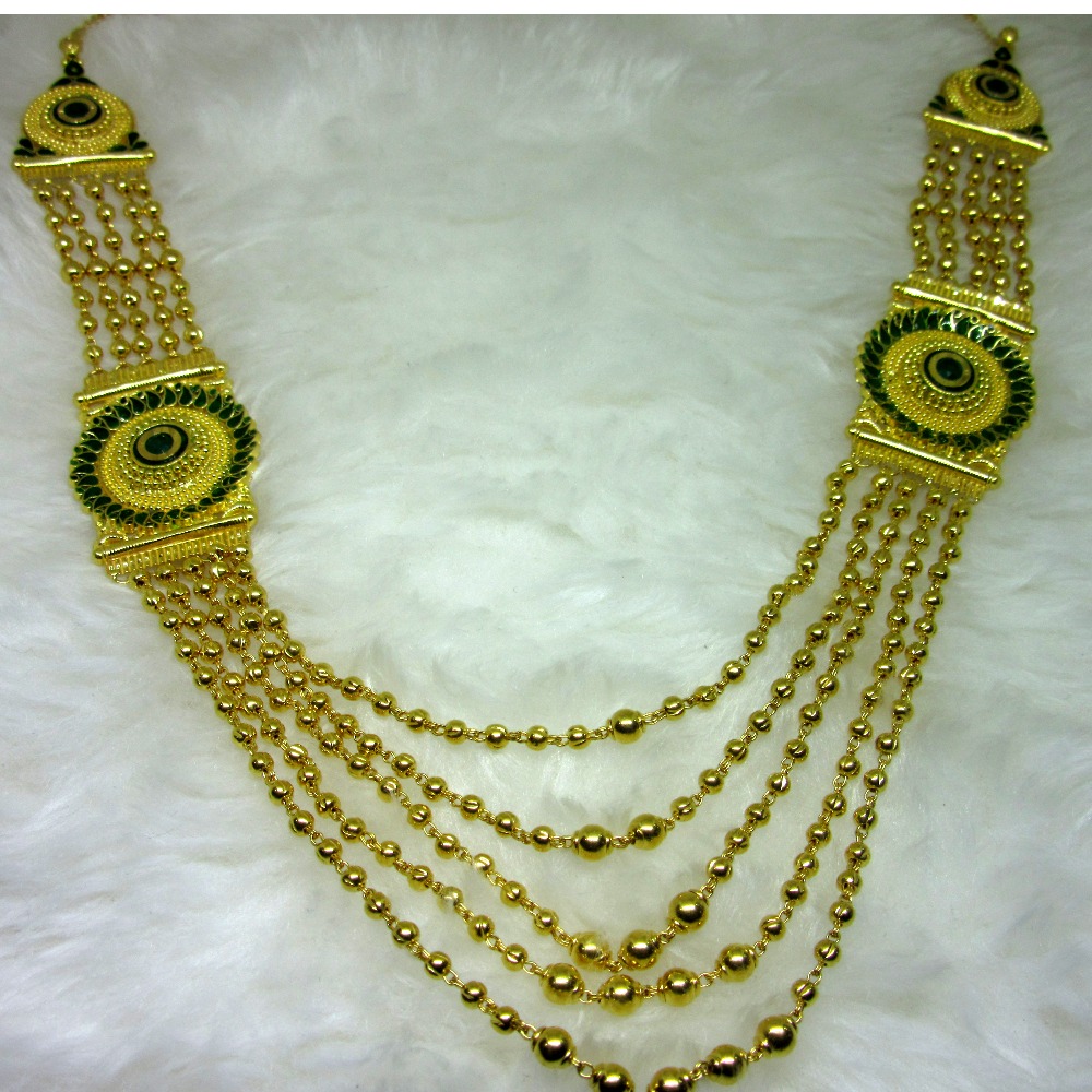 Antique Royal Gold Five Line Prince Mala