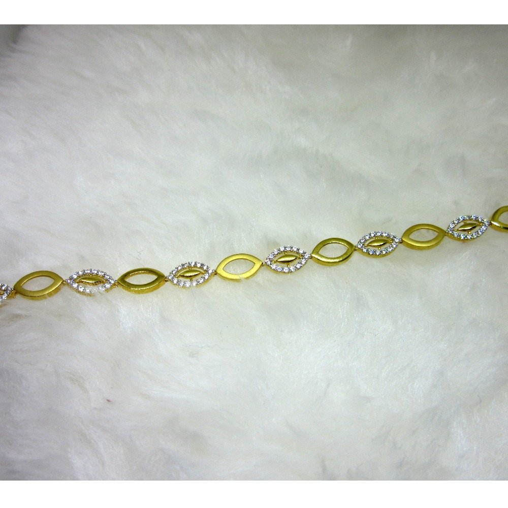 Gold Casting Small Diamond Ledies Bracelet