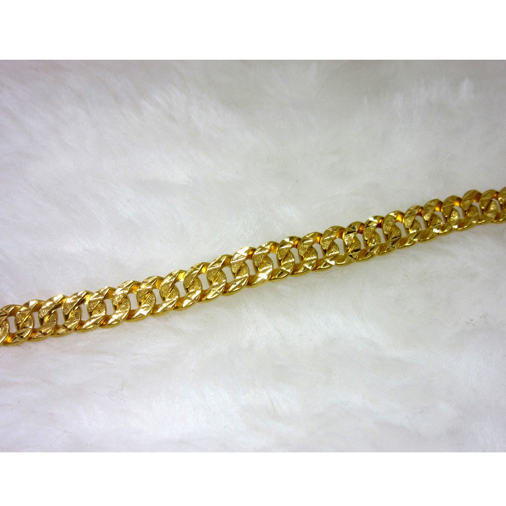 Gold light weight gents bracelet