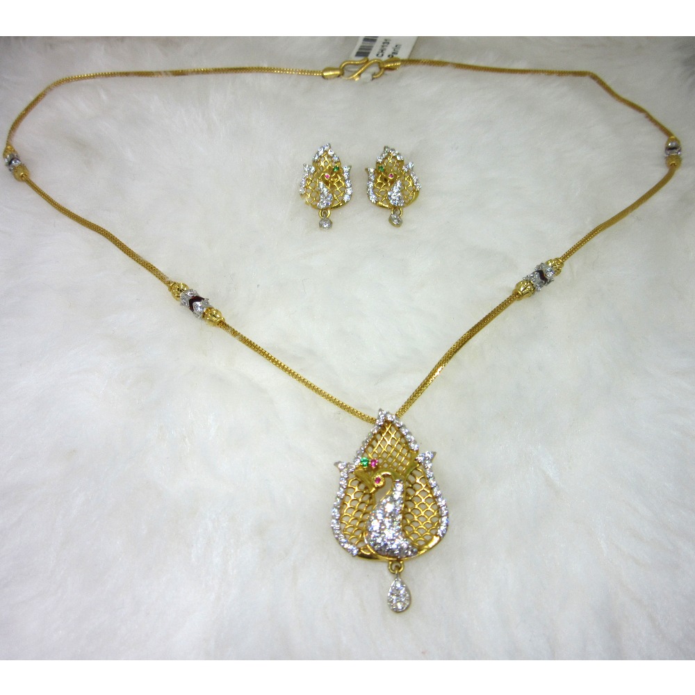 Gold HM916 Jadtar Necklace Set