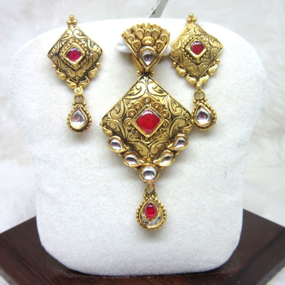 Gold 22k hm916 pendant set
