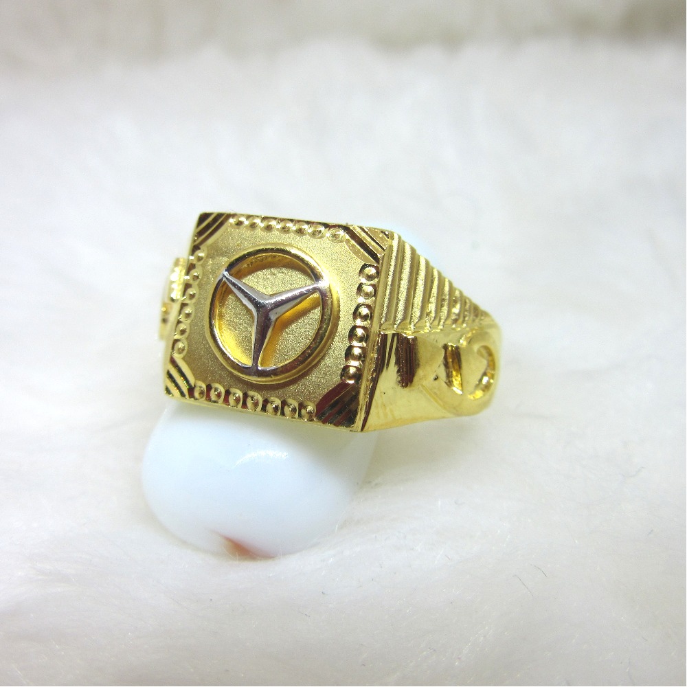 Gold mercedes logo casting ring