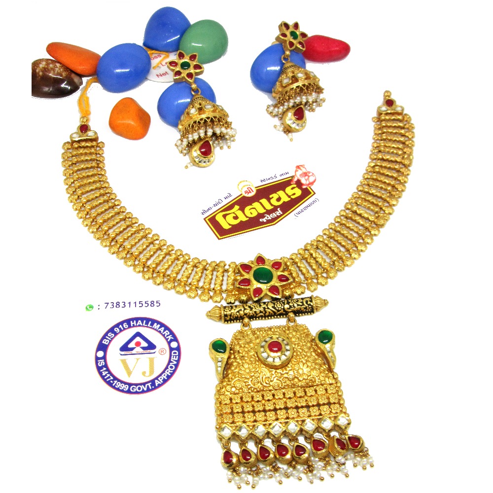 Royal queen designer antique necklace set