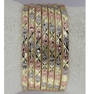 Antique Handmade Rose Gold Bangles - Image 3