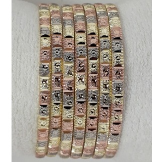 Antique Handmade Rose Gold Bangles - Image 2