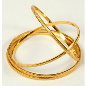 Fine Plain Gold Plated Bangles