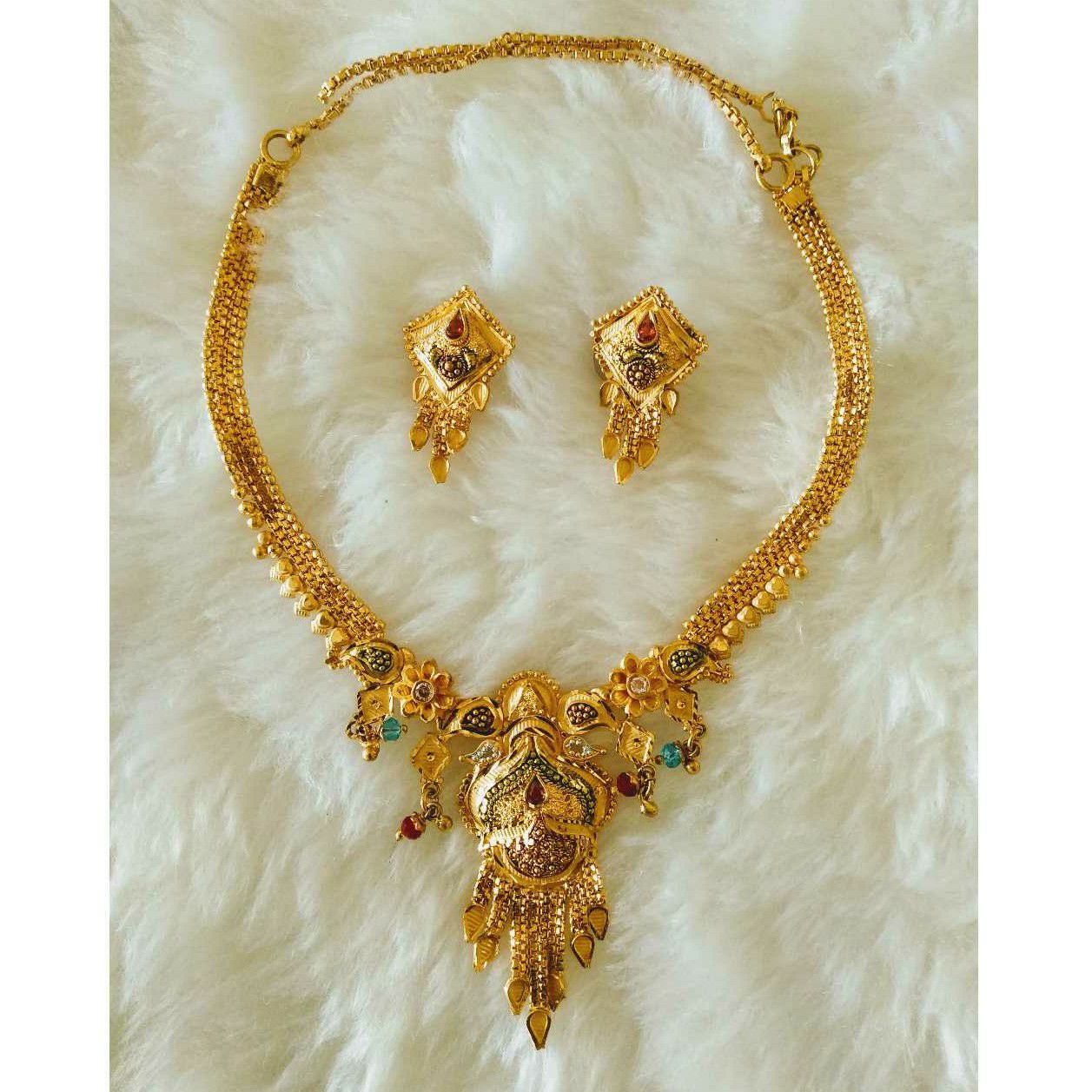 Gold necklace set butii Fantastic Dijain