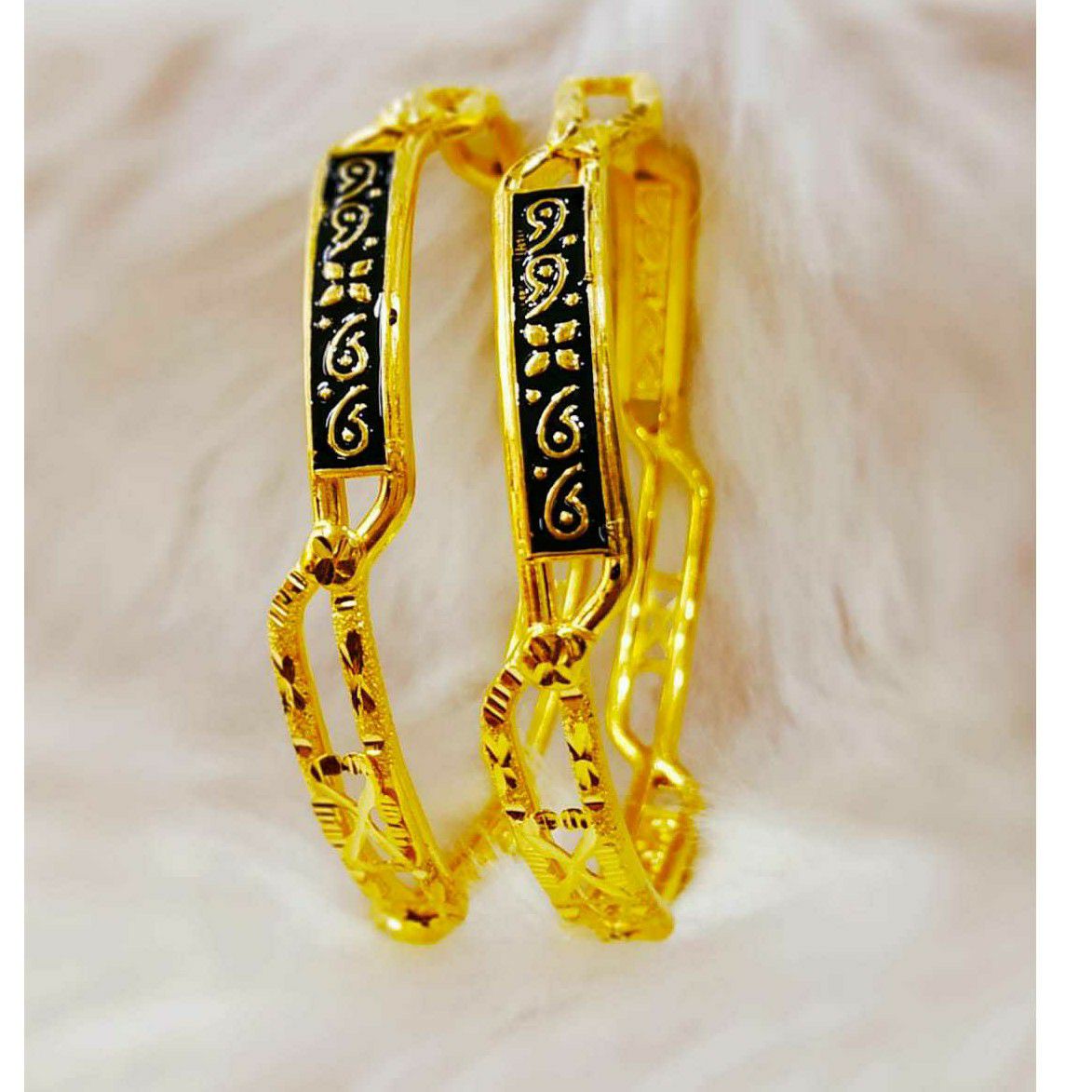 Black gold Nakshi Bangle Kadala