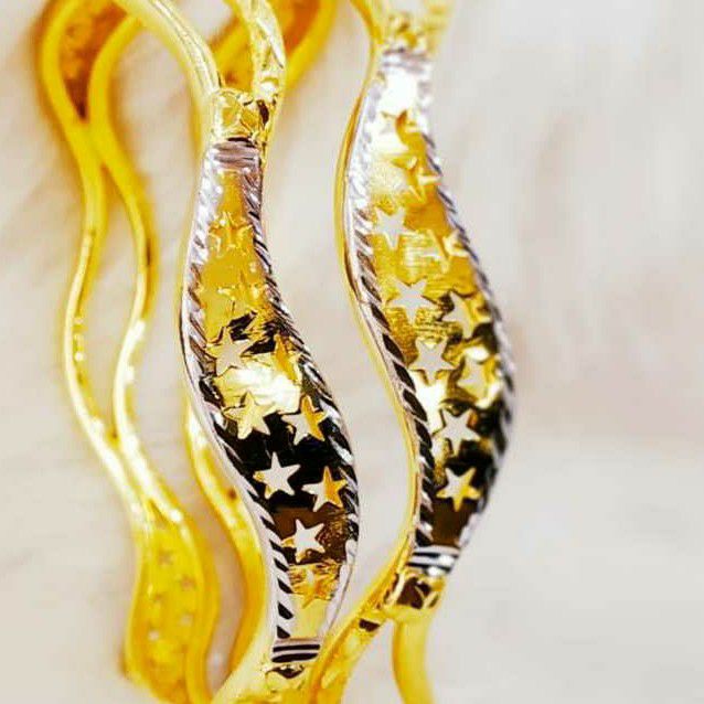 White gold Naksi Bangle Dijain - Image 3