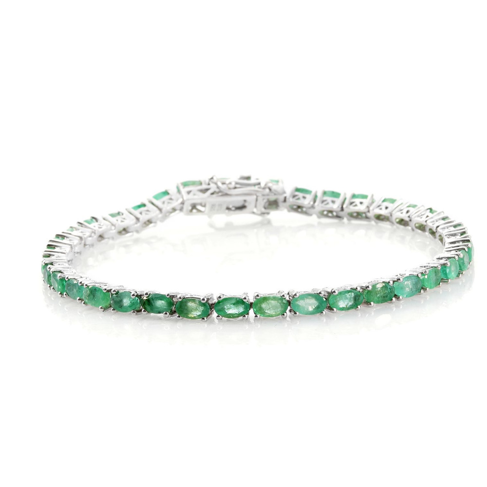 Zambian Emerald Tennis Bracelet