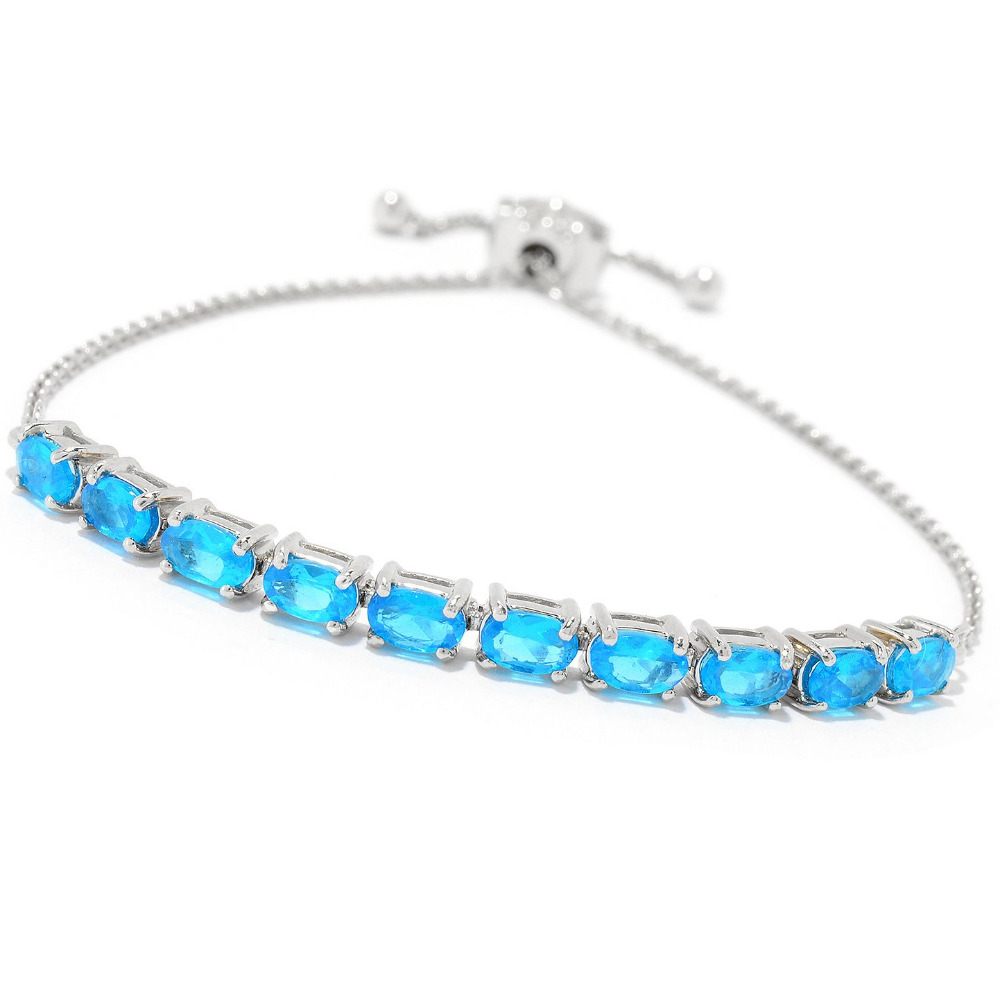 Blue Apatite Bolo Bracelet