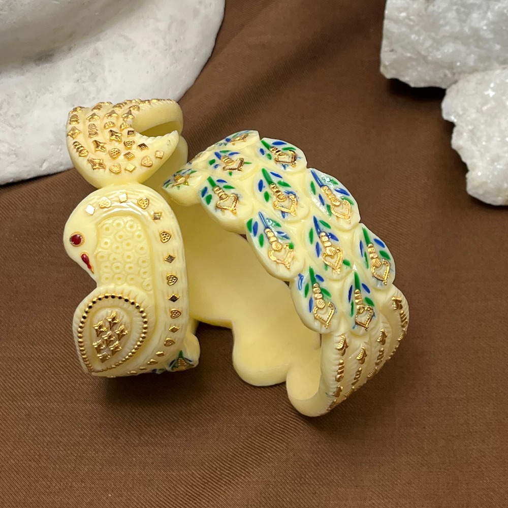 White Gold Beautiful Design Chudi