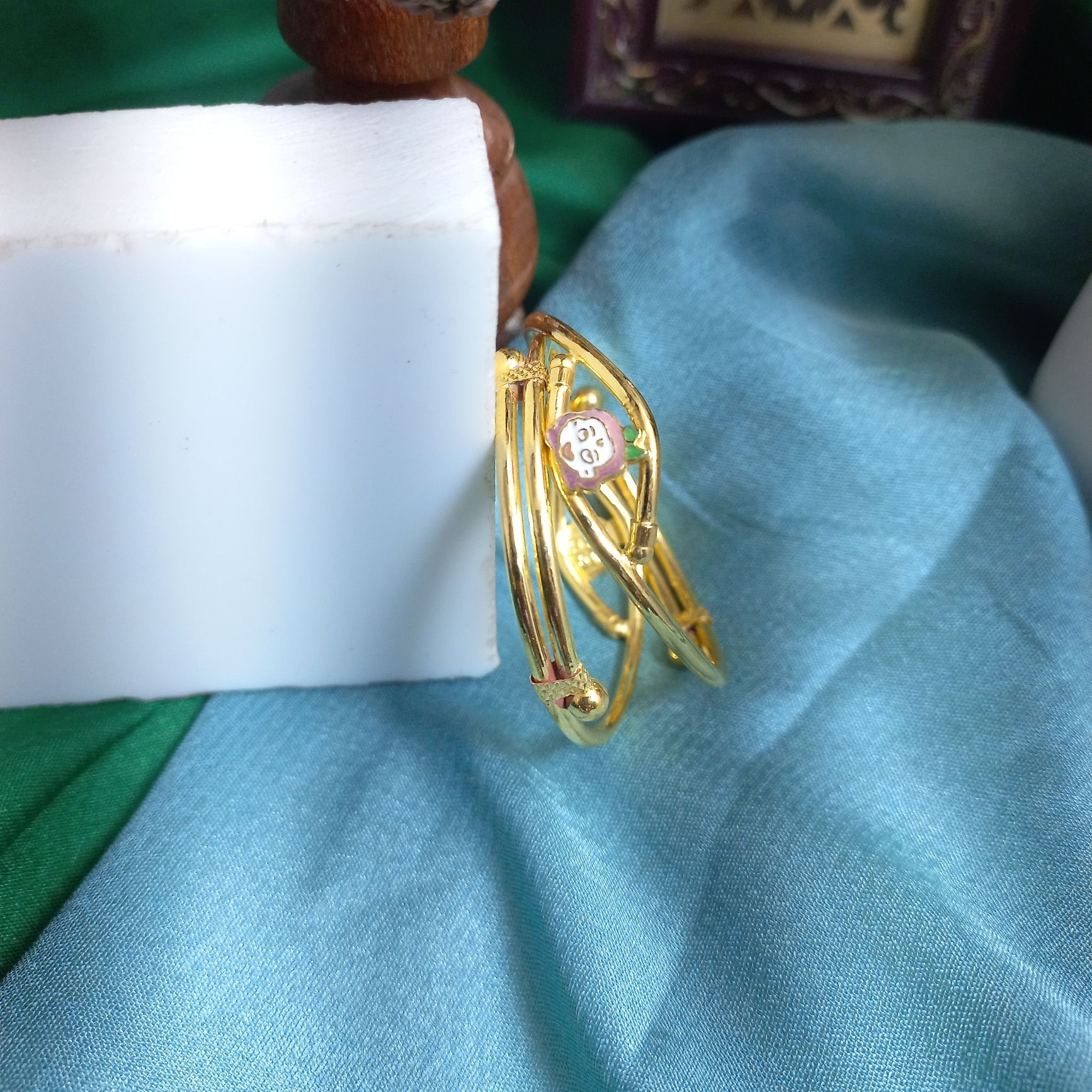 22K Gold Cartoon Design Kids Bangle