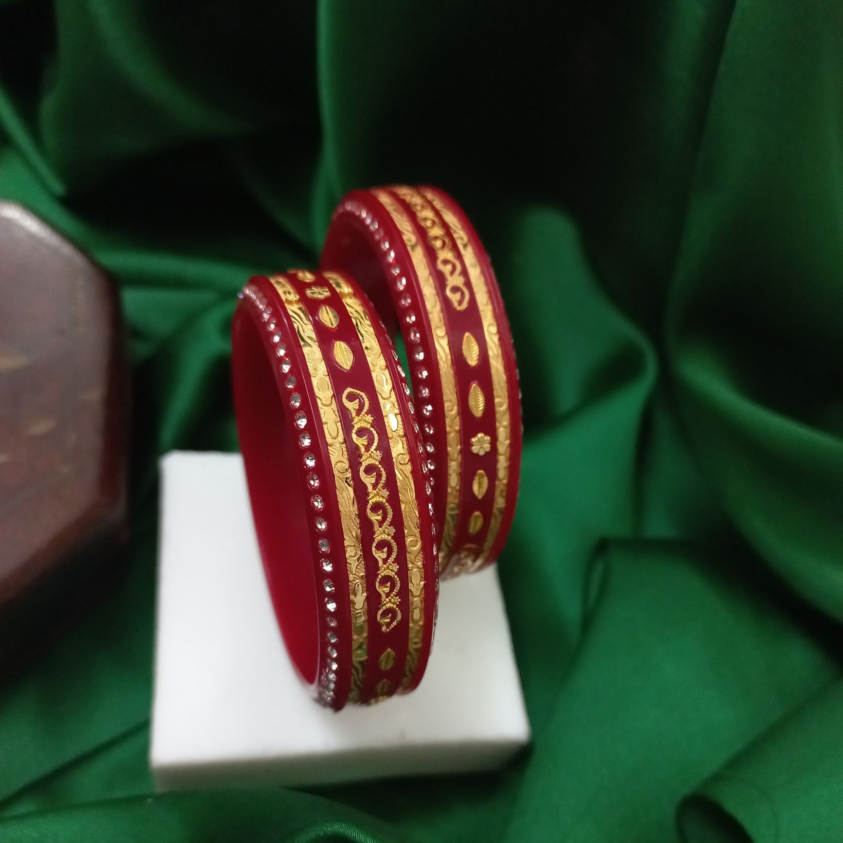 916 Gold Latest Design Plastic Chudi