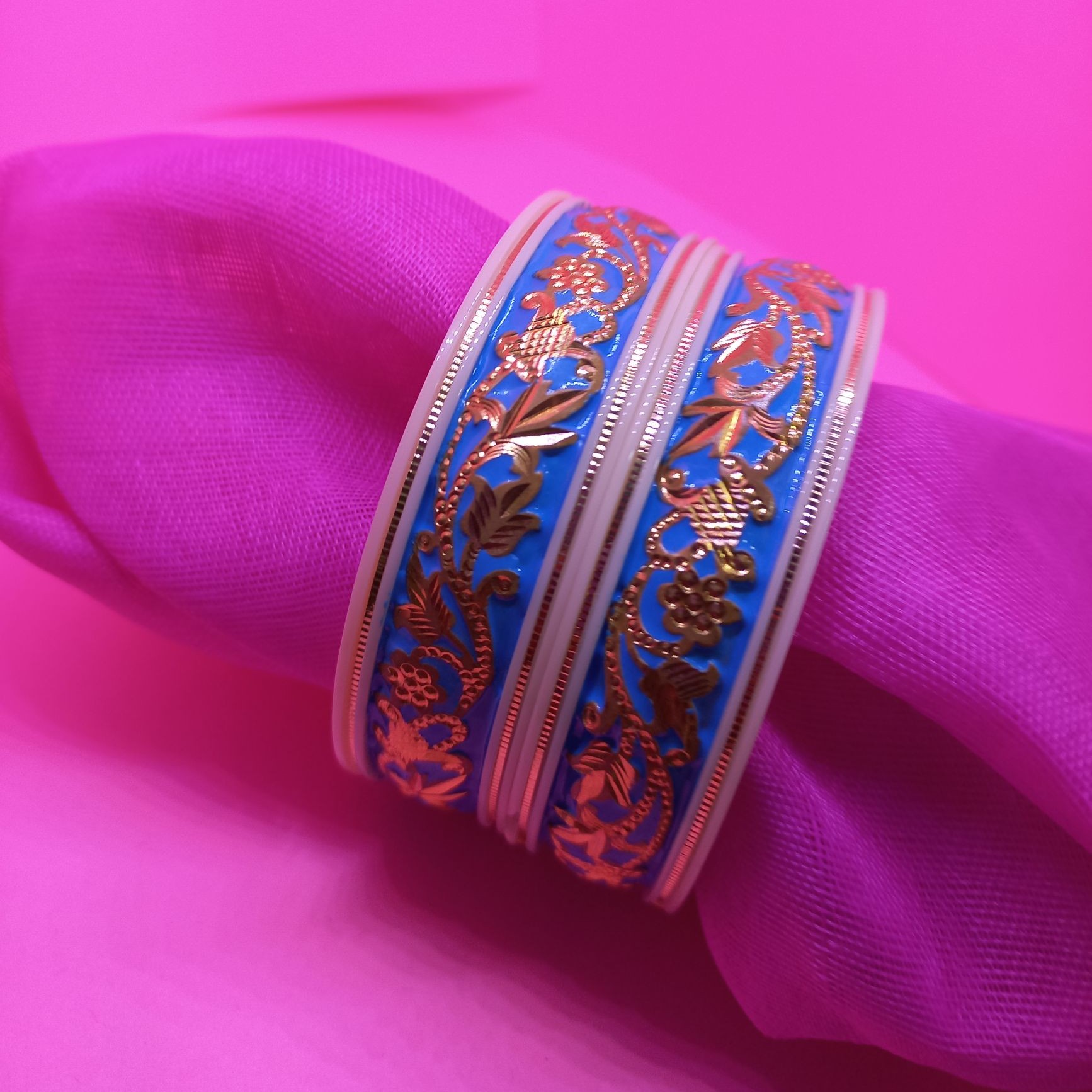 916 Gold Simple Design Plastic Kangan