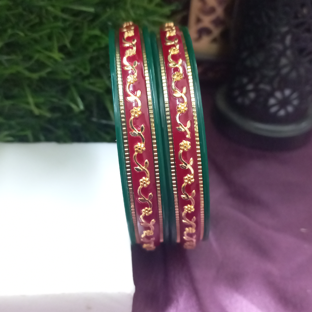 22kt fancy gold plastic chudi