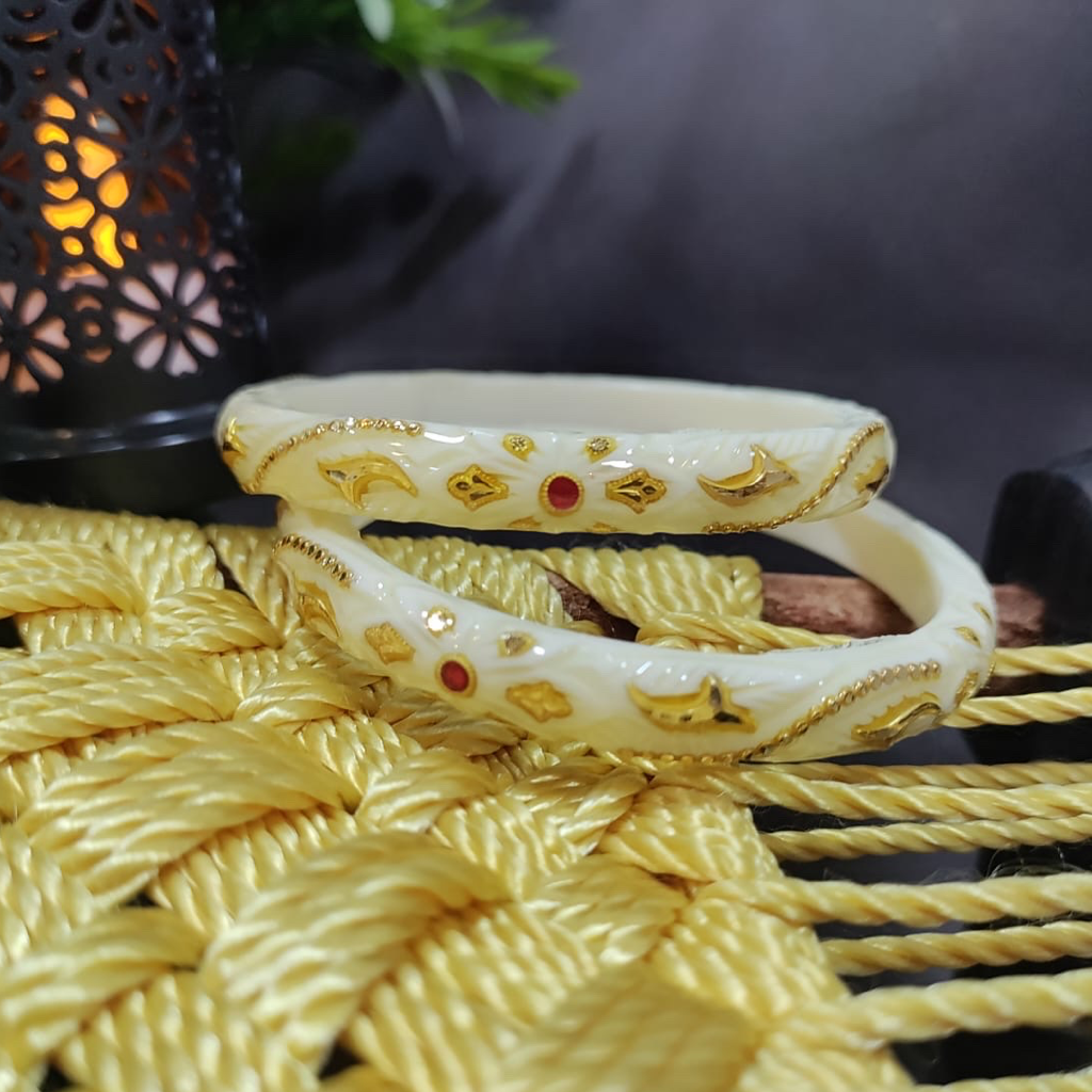 22k gold Work plastic bangle