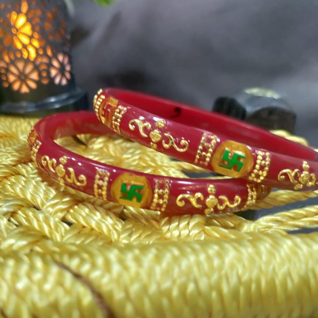 22kt cnc work light weight gold plastic bangle