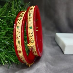 22kt fancy 2pis gold plastic lagan chudi
