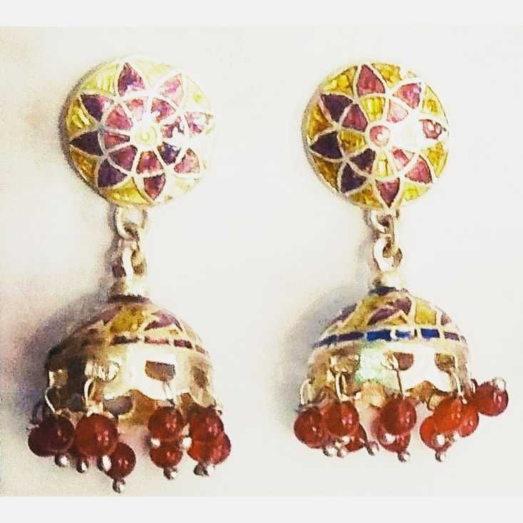 Fancy Handmade Silver Jhumki