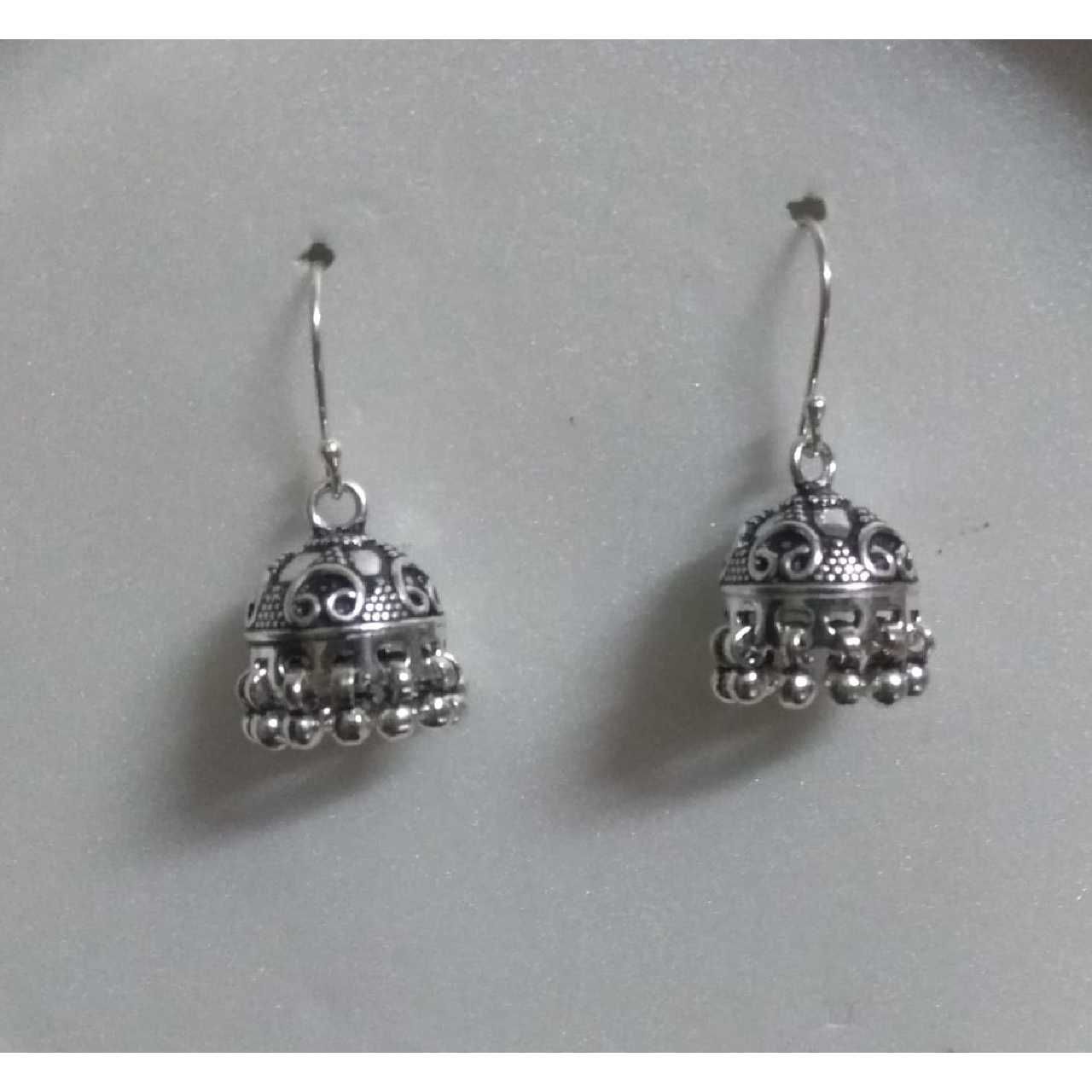 Silver Handmade Latkan Jhumki