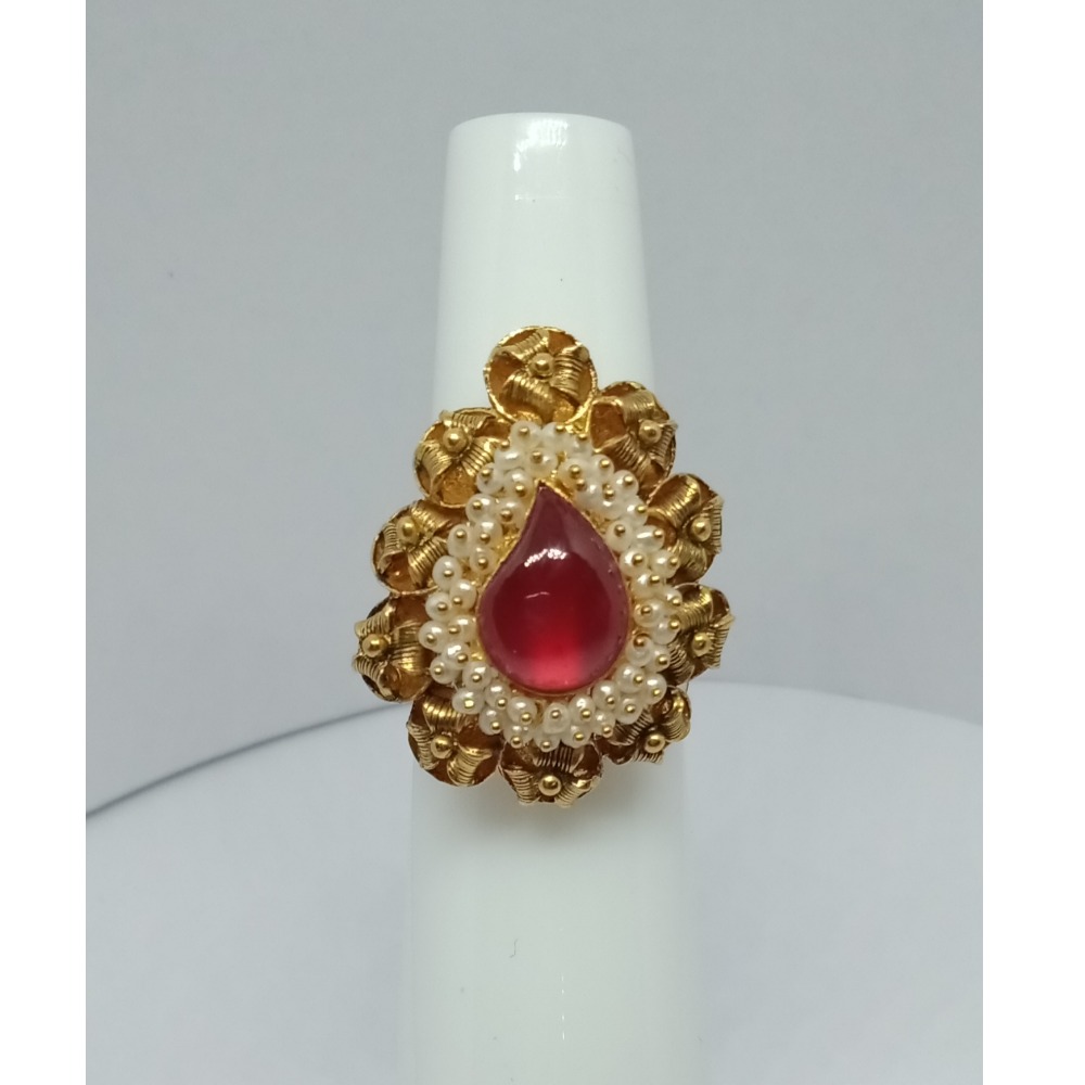 916 Gold Traditional Ladies Ring LJ-5