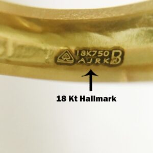 18 Kt Yellow Gold Handmade Slip-On Bracelet Bangles 20 Gms (2 Pieces)