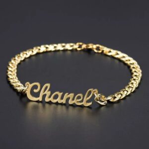 18 Kt Yellow Gold Personalized Handmade Men's Bracelet 30 Gms