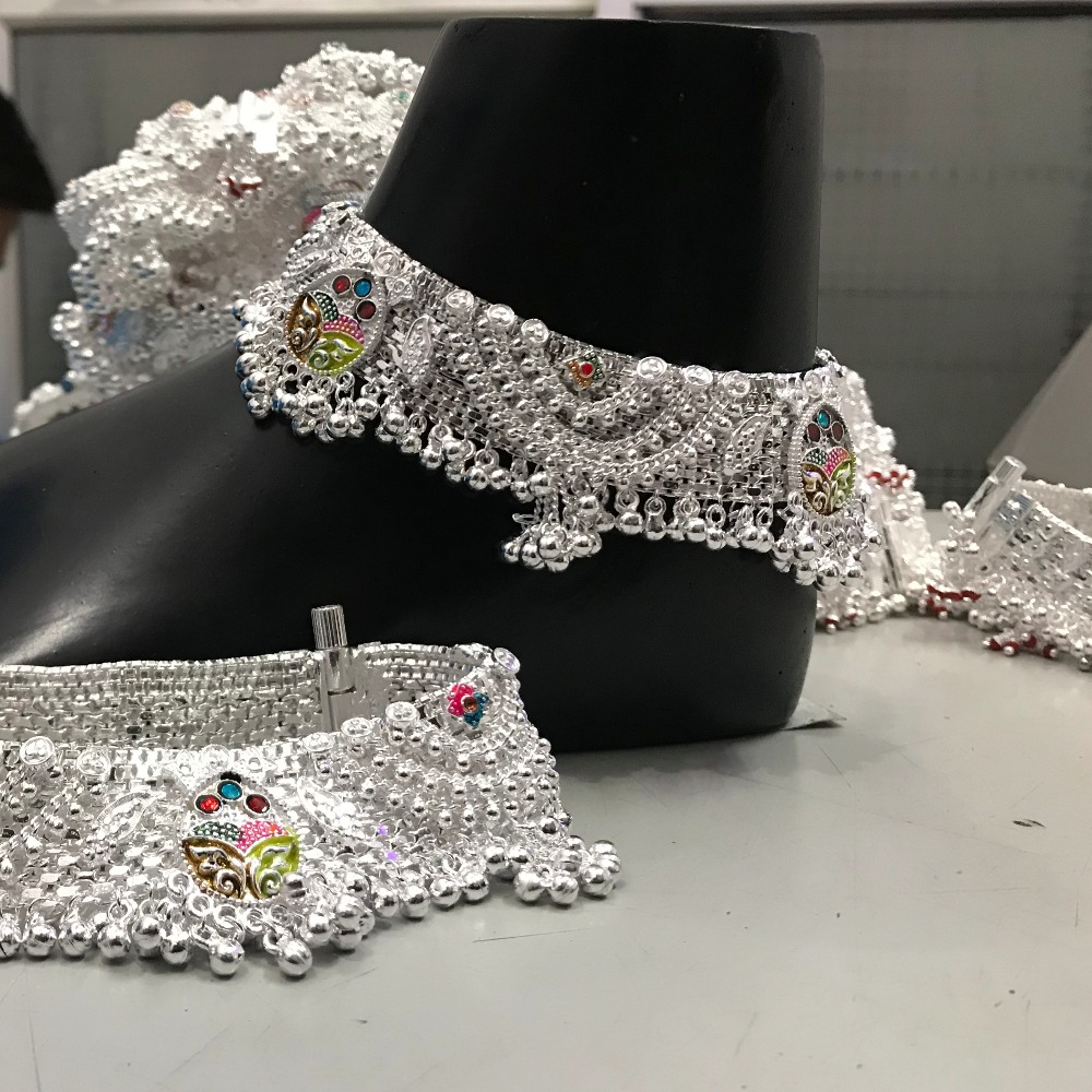 Agra Fancy Silver Payal