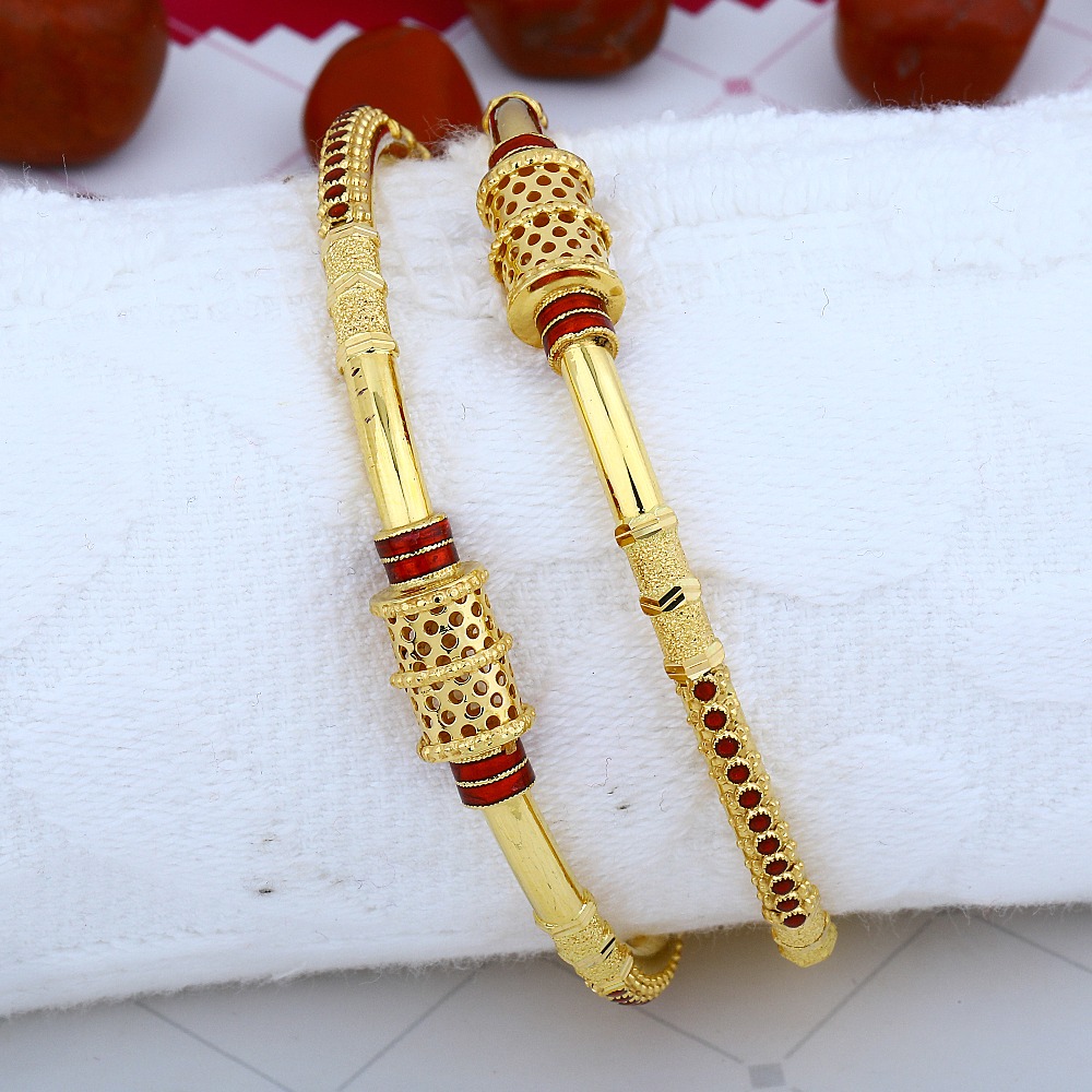916 Gold Modern Copper Bangle HJ-5872