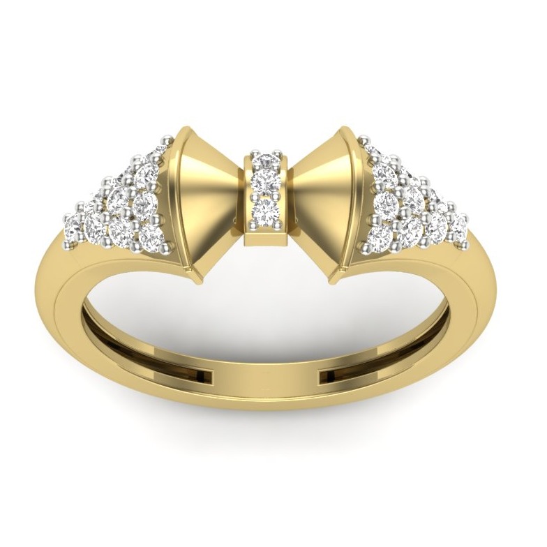 18KT Gold Kristina Designer Diamonds Engagement Ring
