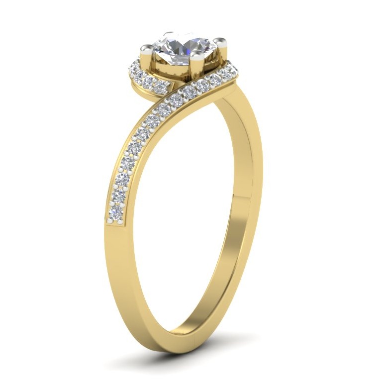 18KT Gold Simona Solitaire Diamonds Engagement Ring - Image 3