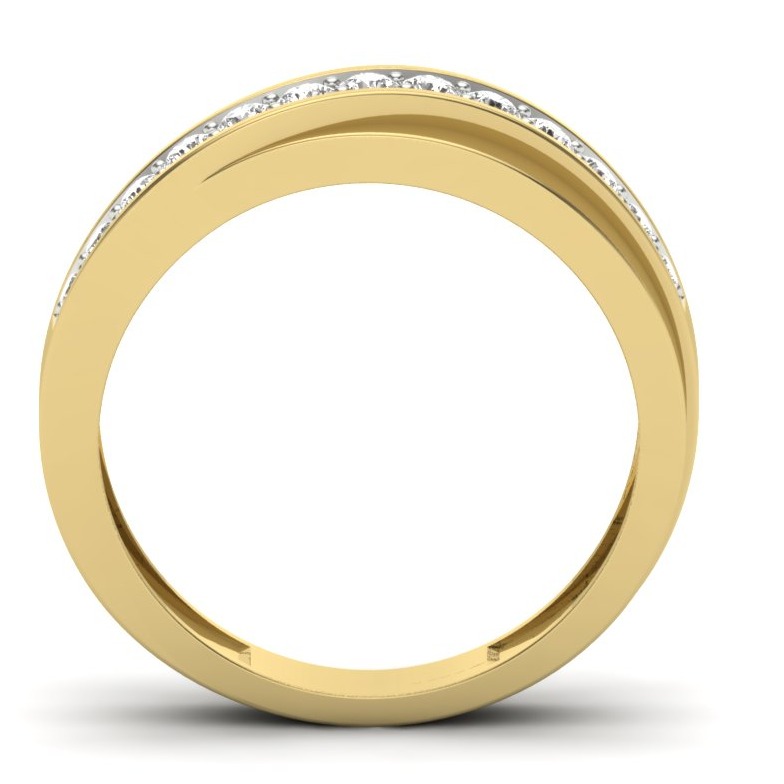 18KT Yellow Gold Merrile Diamond Engagement Ring - Image 5