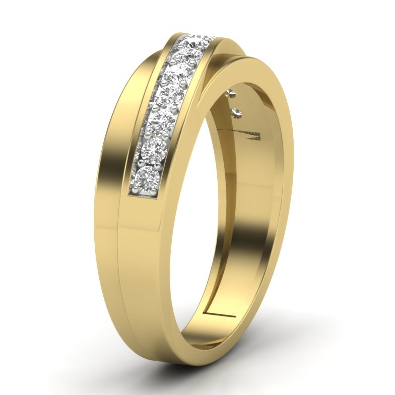 18KT Yellow Gold Merrile Diamond Engagement Ring - Image 4