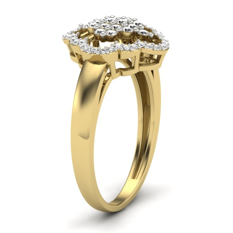 18KT Gold Sophiya Diamond Engagement Ring - Image 4