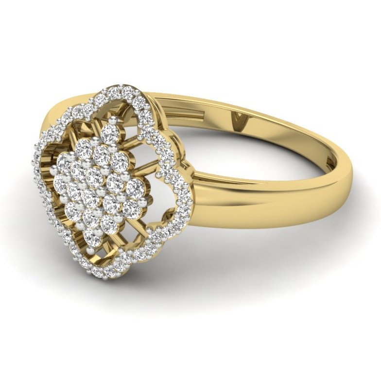 18KT Gold Sophiya Diamond Engagement Ring - Image 3