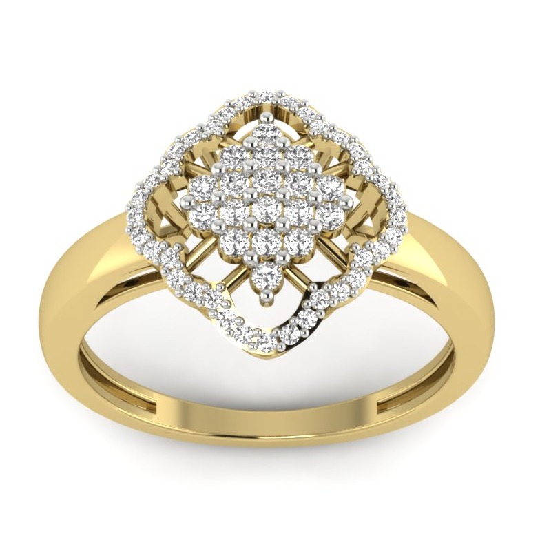 18KT Gold Sophiya Diamond Engagement Ring - Image 2