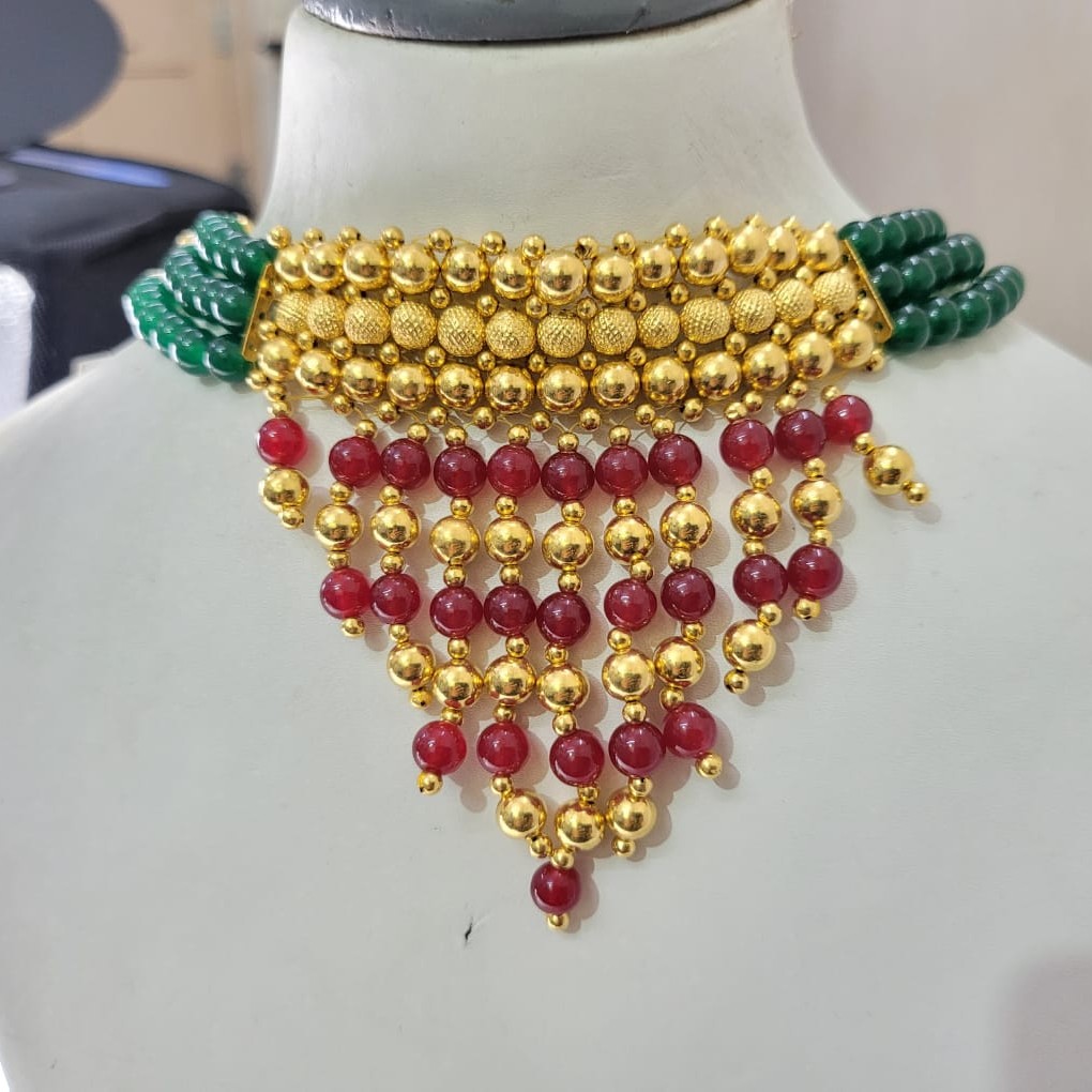 22K Gold Rajwadi Aad Set