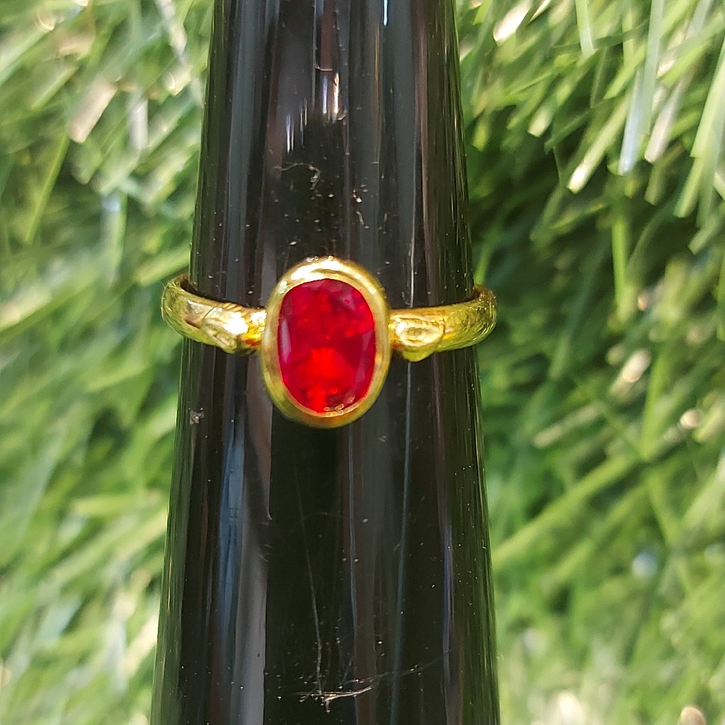 Ladies favorite color pink diamond  ring