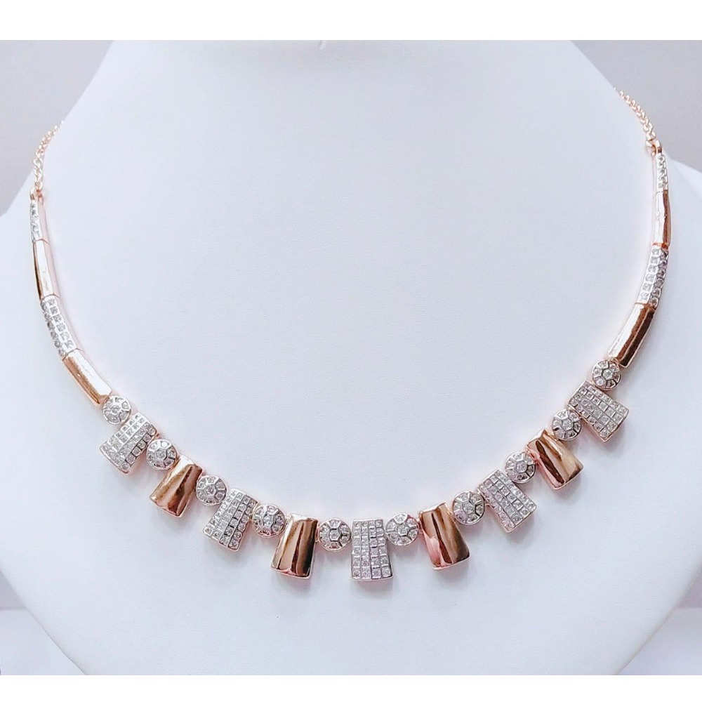 18K Rose Gold Plated Necklace For Wedding MJ-N010