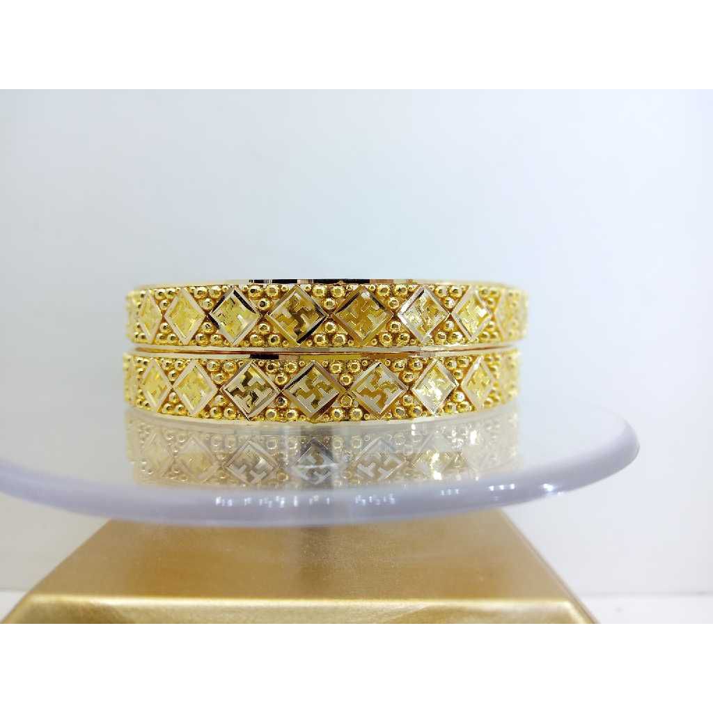 916 gold chandan chudi,traditional gujrati bangles, 25 grams apprx.