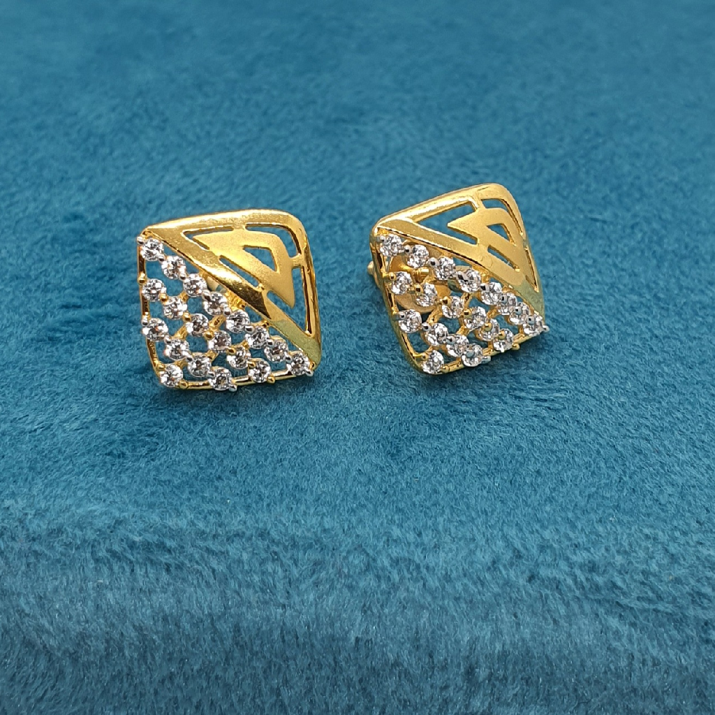 18.k Gold Fancy Diamond Earrings
