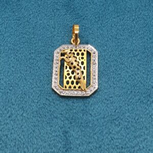 18.k Gold Jaguar Design Gents Pendant