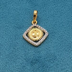 18.k Gold Surya Gents Pendal