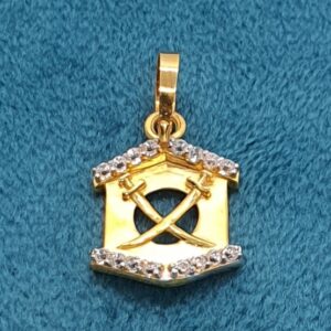 18.k Gold Diamond Gents Pendant