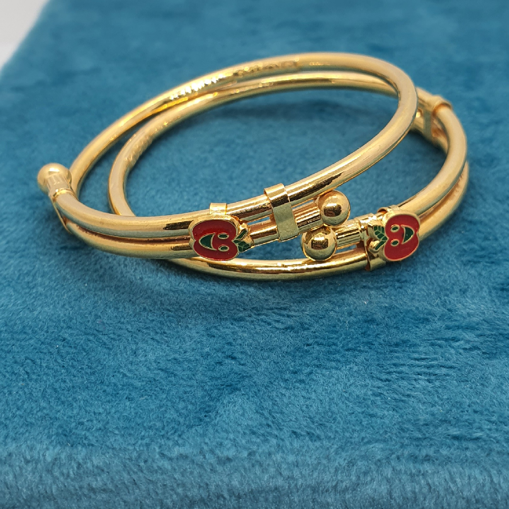 Gold 91.6 Fancy Teddy Bear Baccha Bracelet