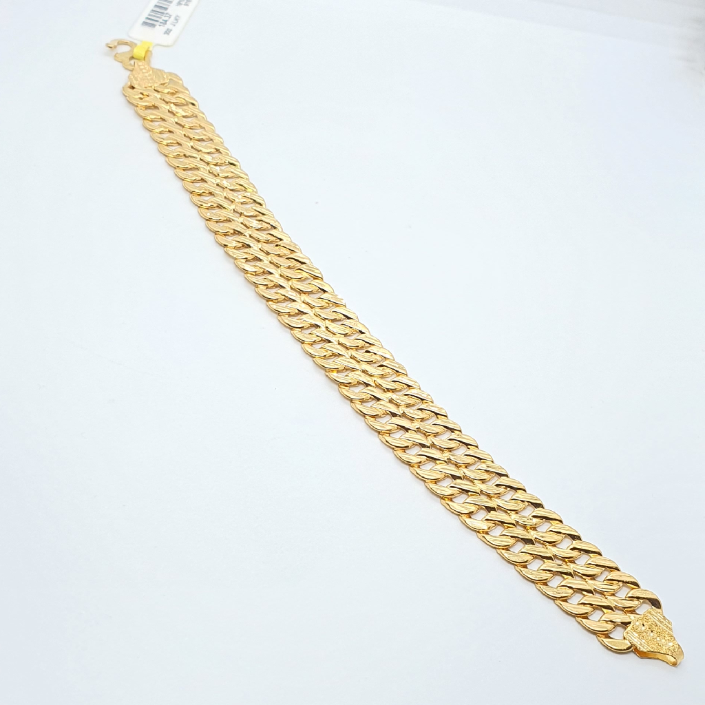 91.6 Gold Fancy Gents Bracelet